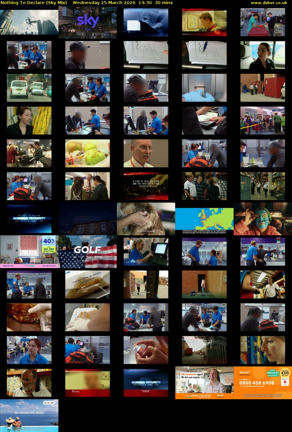 Nothing To Declare (Sky Mix) Wednesday 25 March 2026 14:30 - 15:00