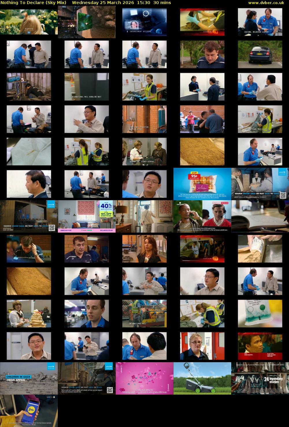 Nothing To Declare (Sky Mix) Wednesday 25 March 2026 15:30 - 16:00