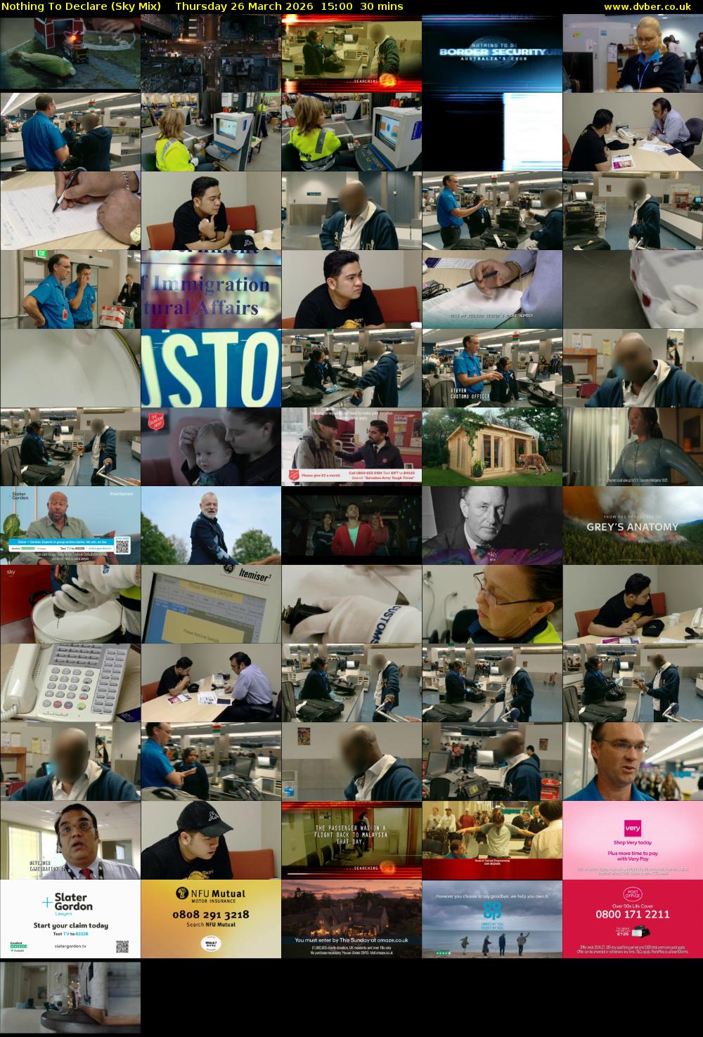 Nothing To Declare (Sky Mix) Thursday 26 March 2026 15:00 - 15:30