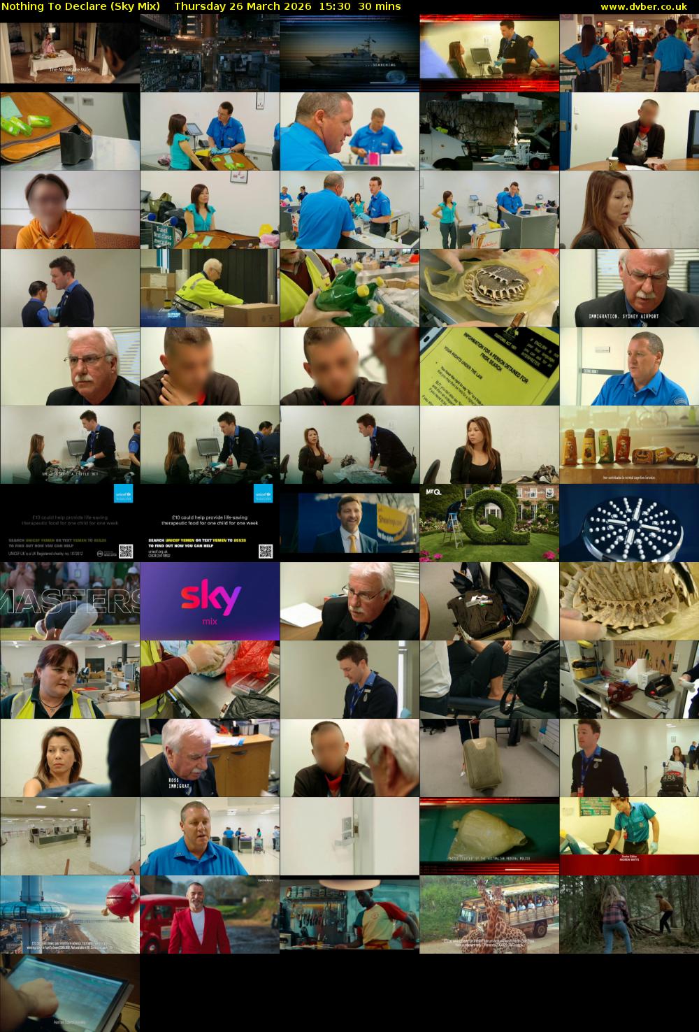 Nothing To Declare (Sky Mix) Thursday 26 March 2026 15:30 - 16:00