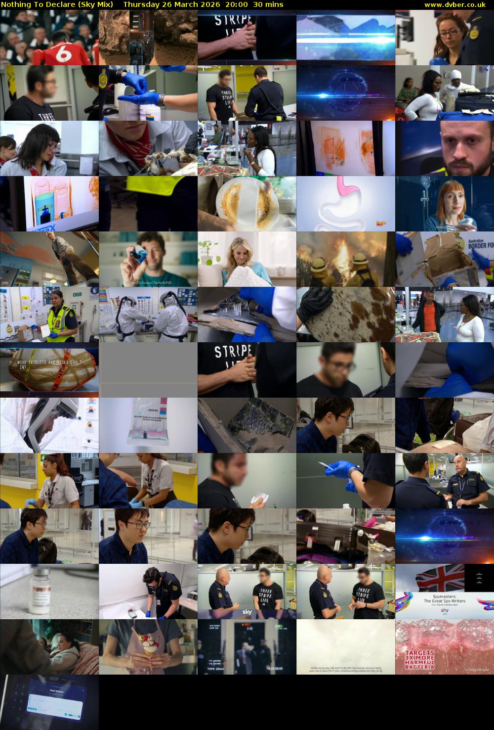 Nothing To Declare (Sky Mix) Thursday 26 March 2026 20:00 - 20:30