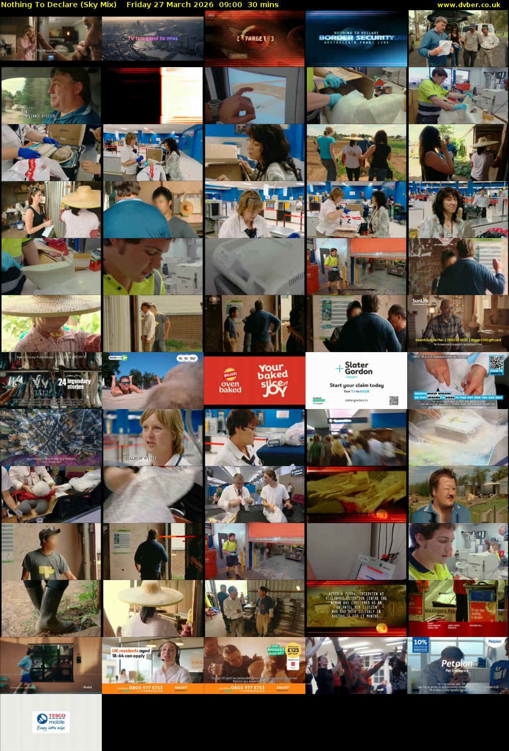 Nothing To Declare (Sky Mix) Friday 27 March 2026 09:00 - 09:30