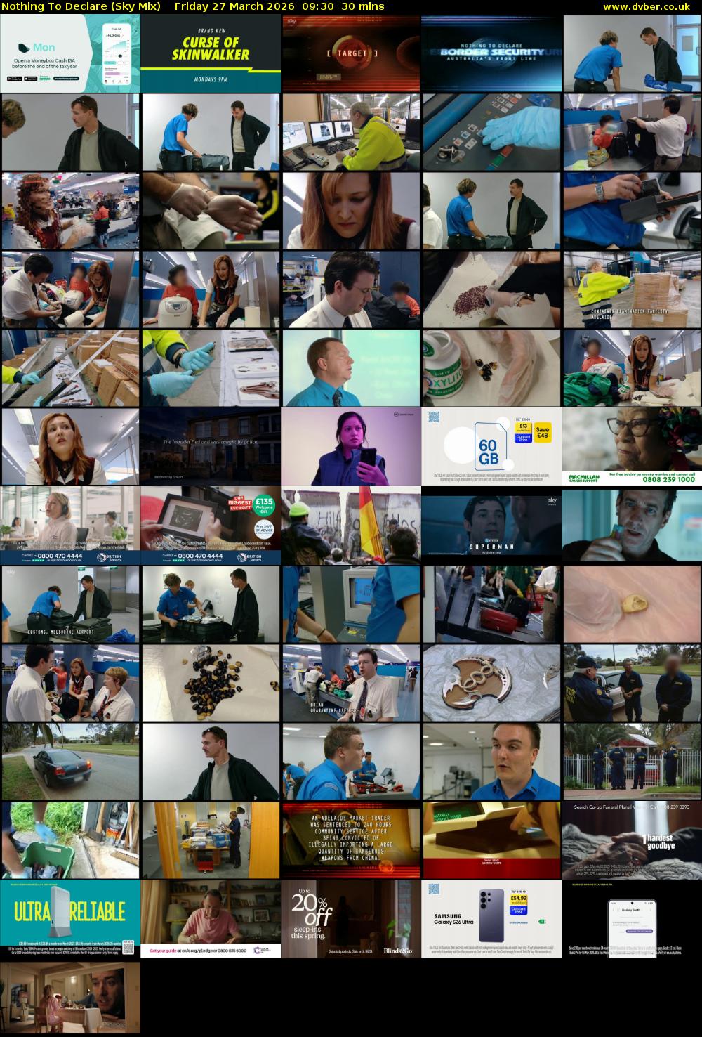 Nothing To Declare (Sky Mix) Friday 27 March 2026 09:30 - 10:00