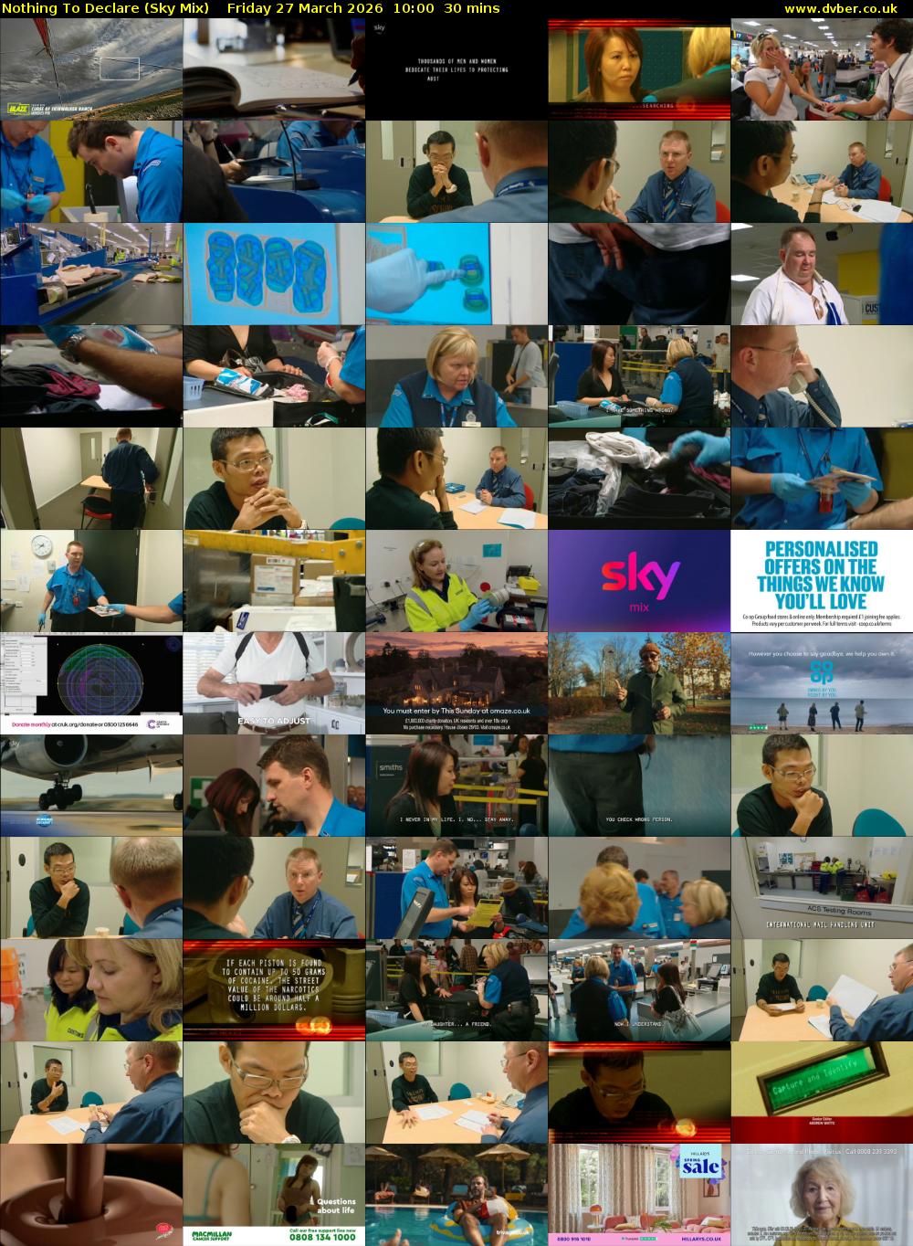 Nothing To Declare (Sky Mix) Friday 27 March 2026 10:00 - 10:30