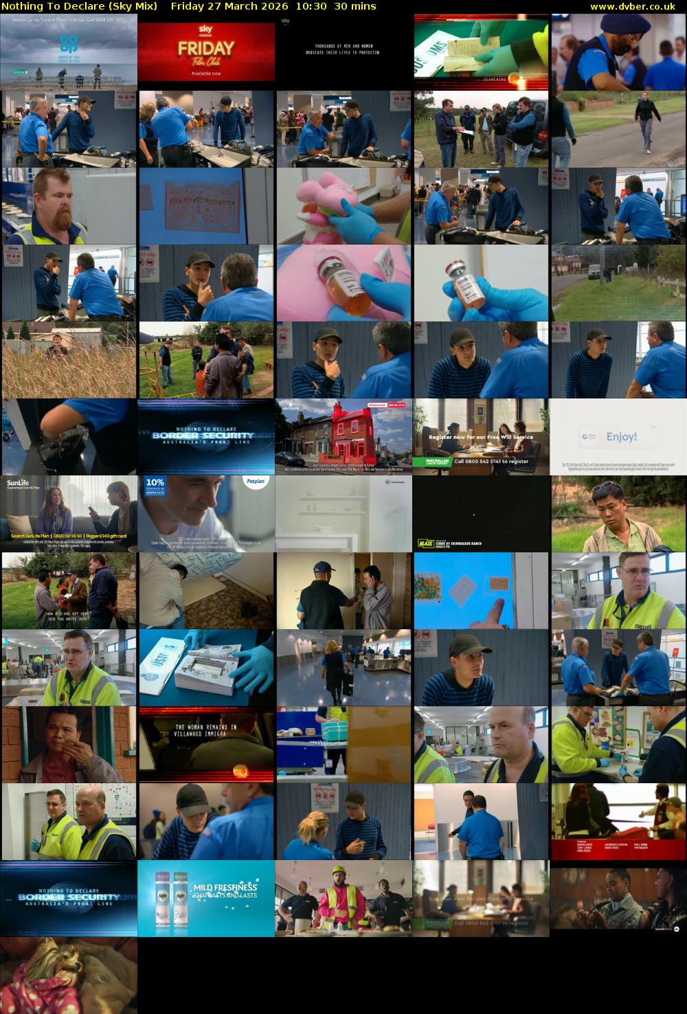 Nothing To Declare (Sky Mix) Friday 27 March 2026 10:30 - 11:00