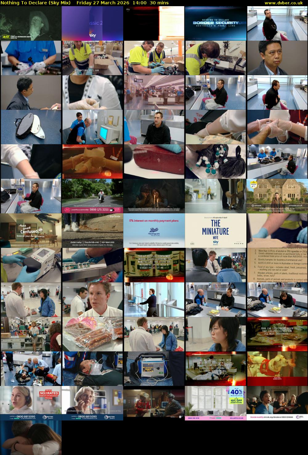 Nothing To Declare (Sky Mix) Friday 27 March 2026 14:00 - 14:30