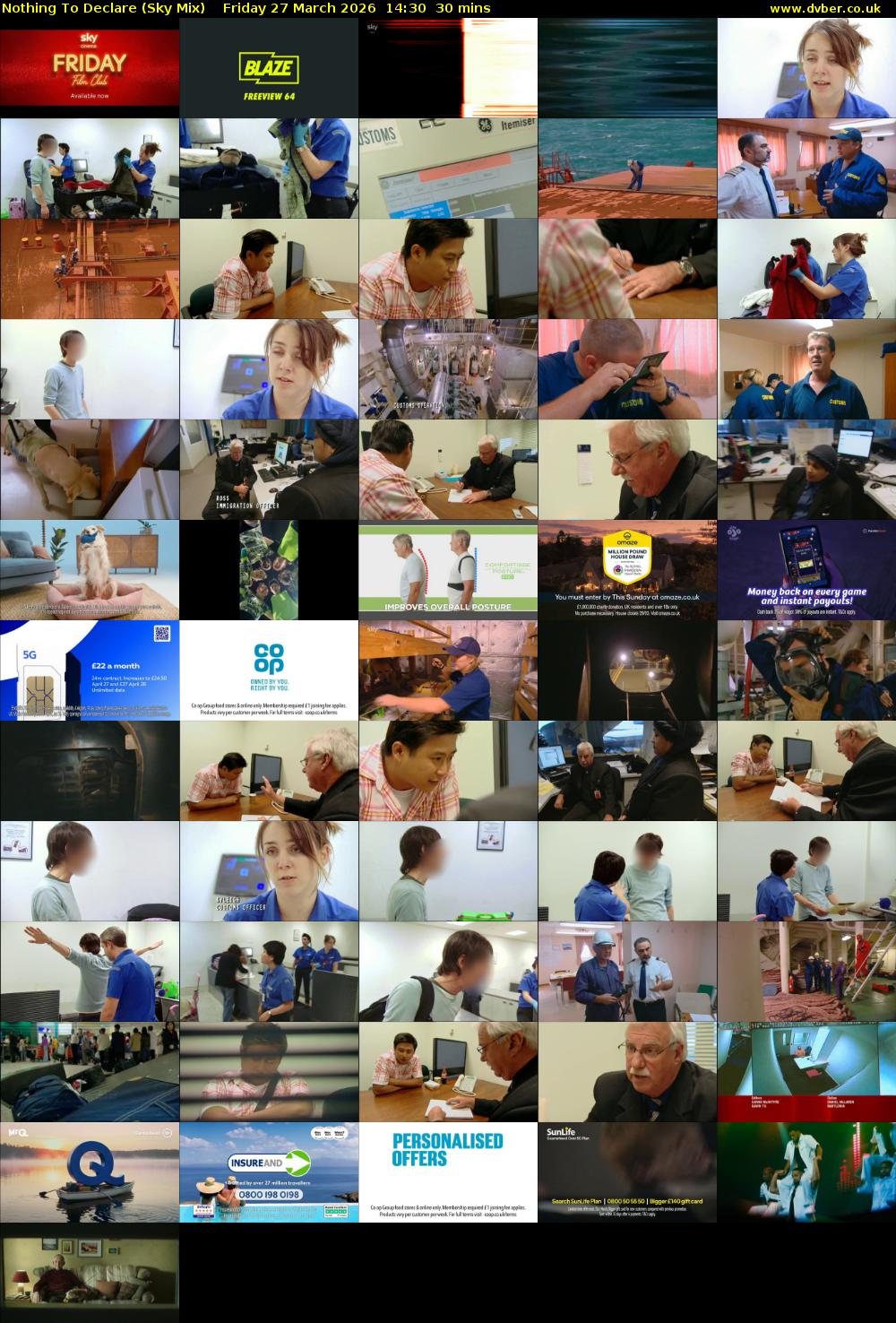 Nothing To Declare (Sky Mix) Friday 27 March 2026 14:30 - 15:00