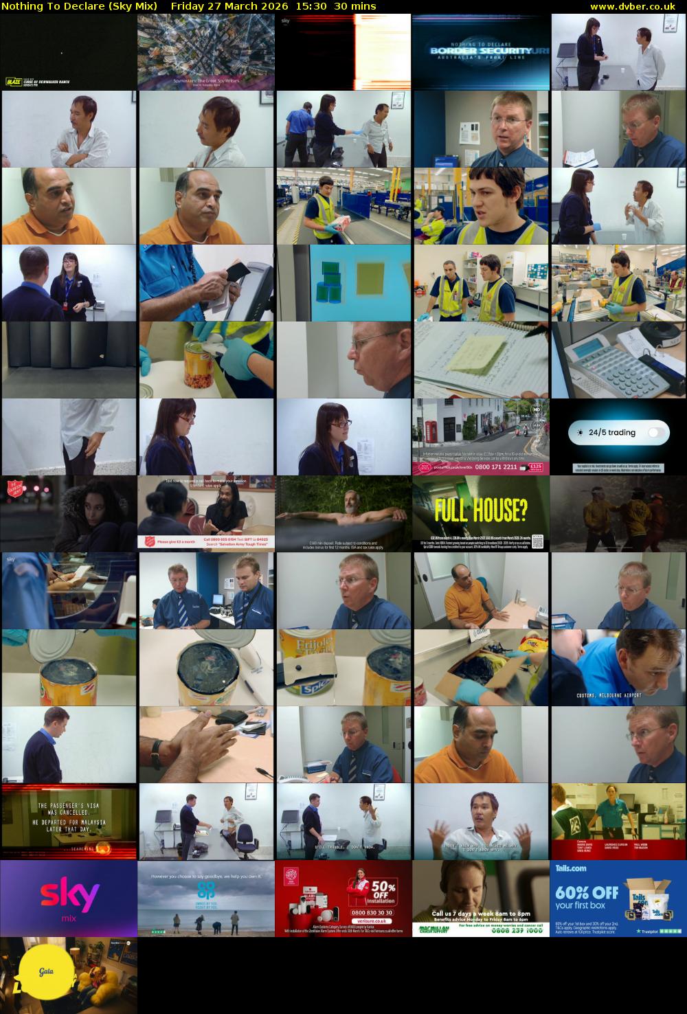 Nothing To Declare (Sky Mix) Friday 27 March 2026 15:30 - 16:00