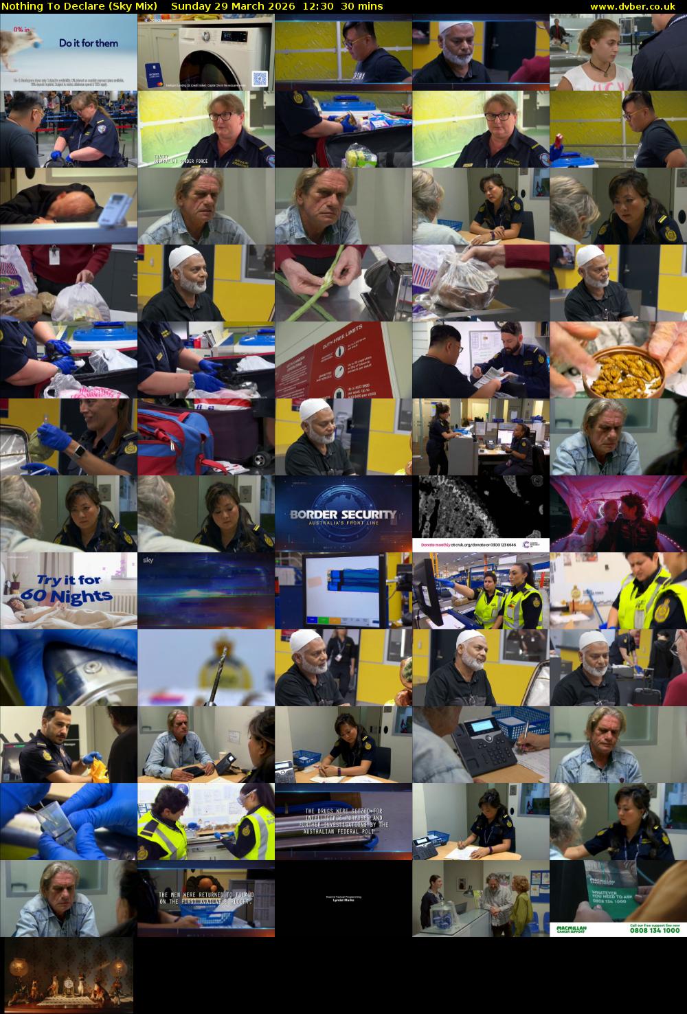 Nothing To Declare (Sky Mix) Sunday 29 March 2026 12:30 - 13:00