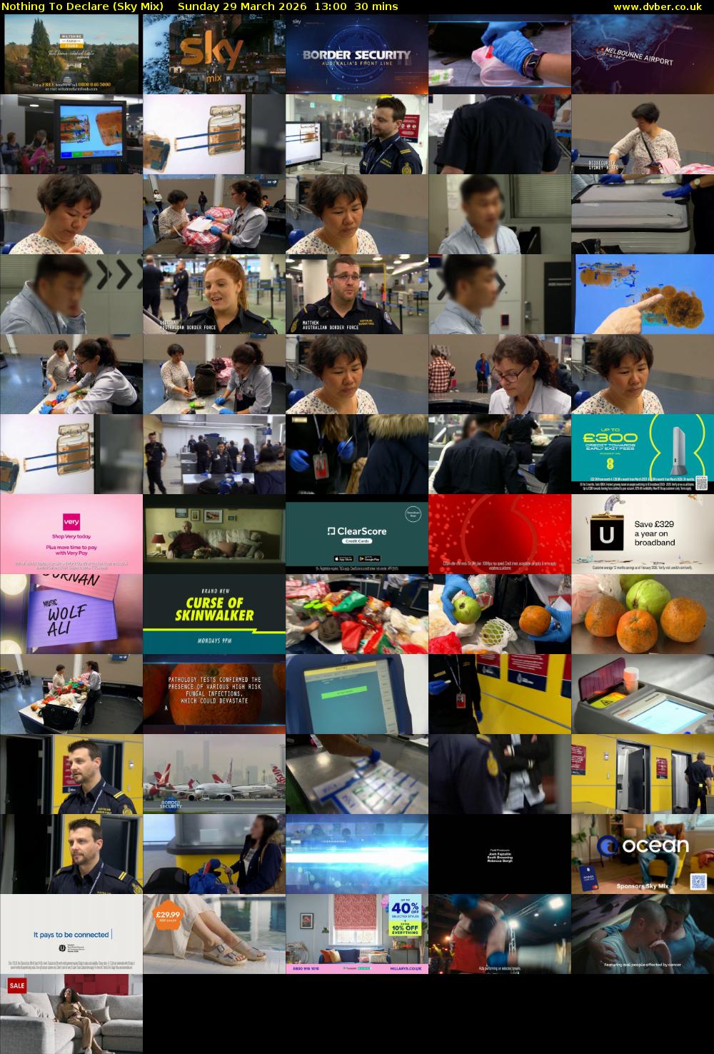 Nothing To Declare (Sky Mix) Sunday 29 March 2026 13:00 - 13:30