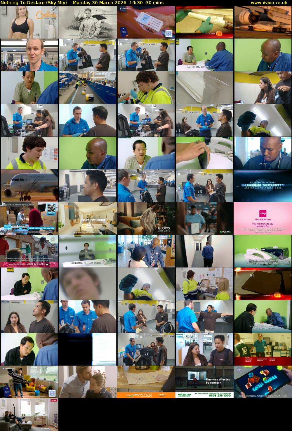 Nothing To Declare (Sky Mix) Monday 30 March 2026 14:30 - 15:00