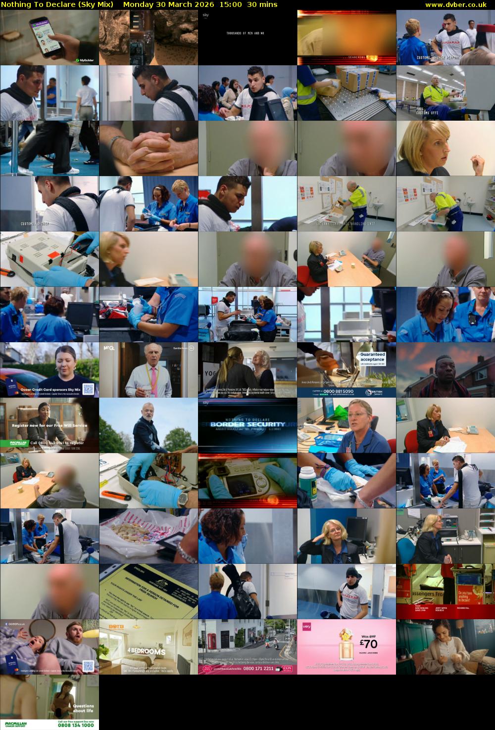 Nothing To Declare (Sky Mix) Monday 30 March 2026 15:00 - 15:30