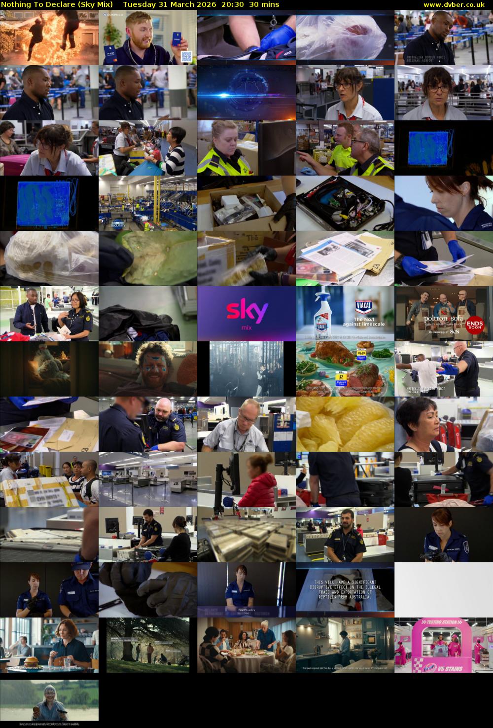 Nothing To Declare (Sky Mix) Tuesday 31 March 2026 20:30 - 21:00