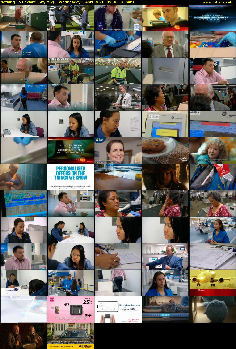 Nothing To Declare (Sky Mix) Wednesday 1 April 2026 09:30 - 10:00