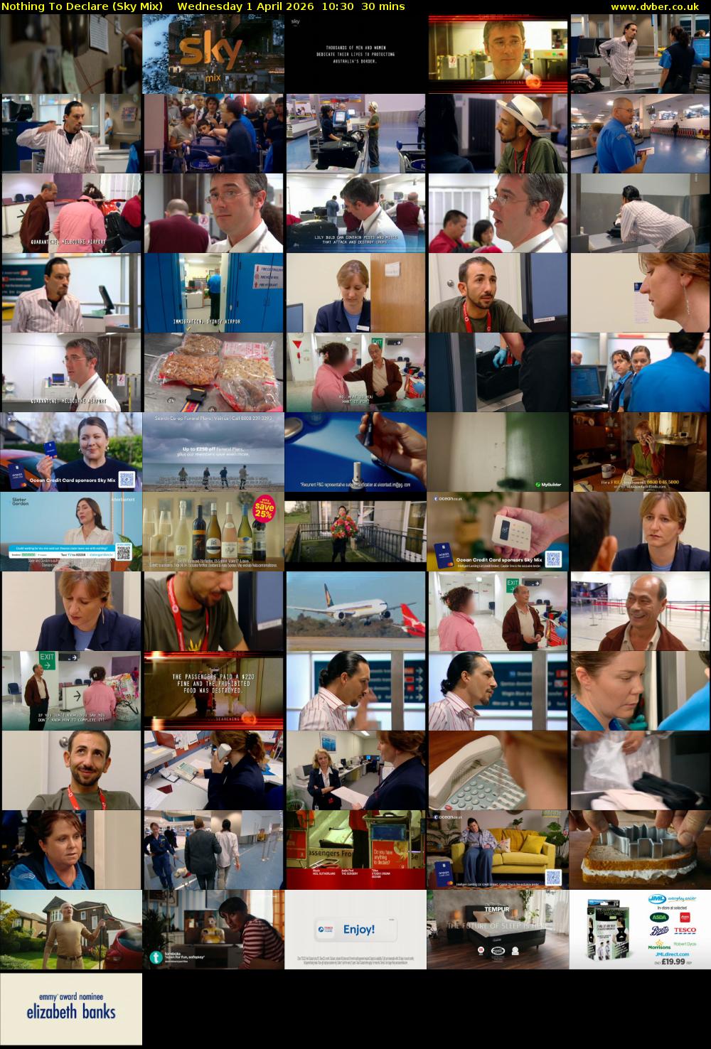 Nothing To Declare (Sky Mix) Wednesday 1 April 2026 10:30 - 11:00