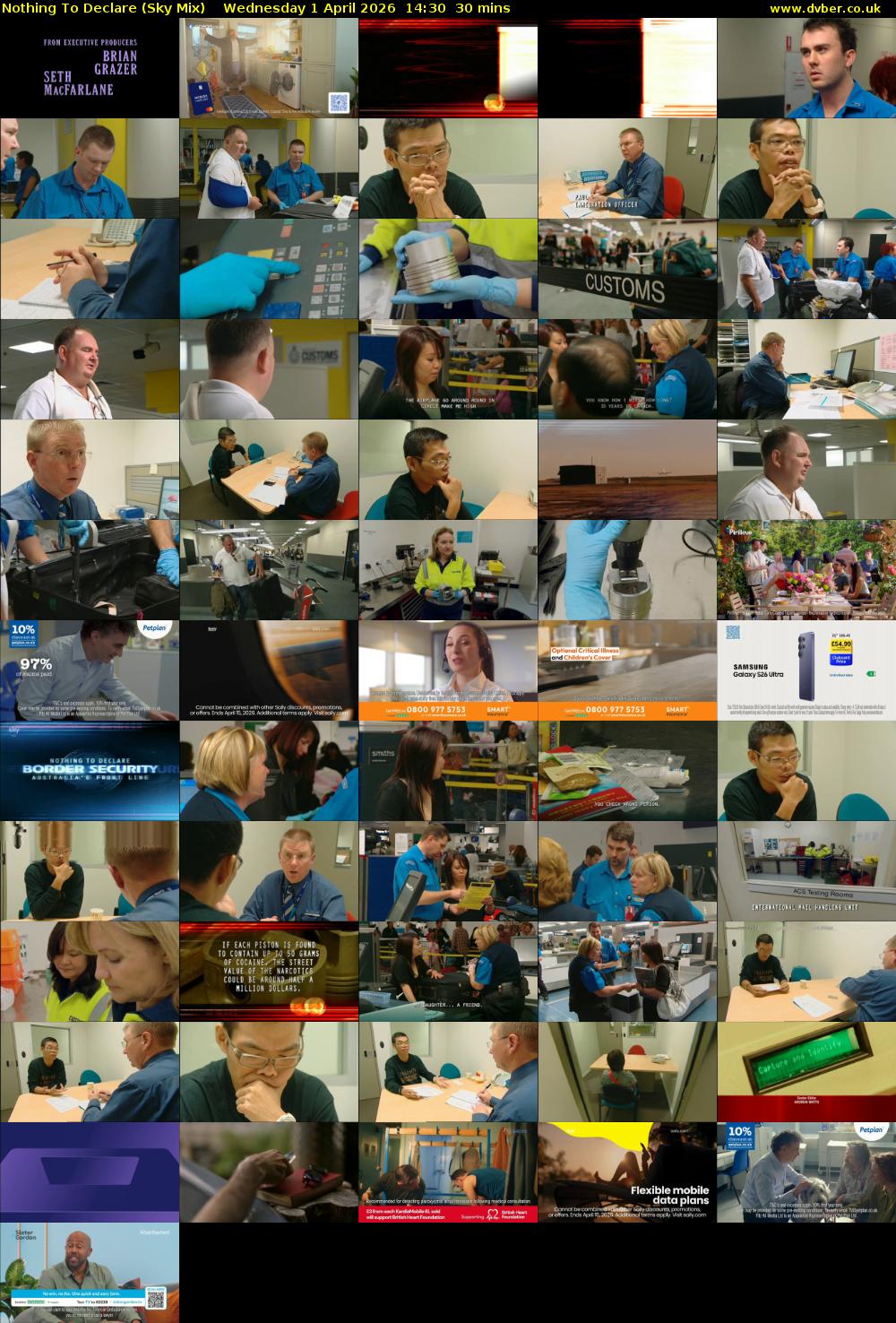 Nothing To Declare (Sky Mix) Wednesday 1 April 2026 14:30 - 15:00