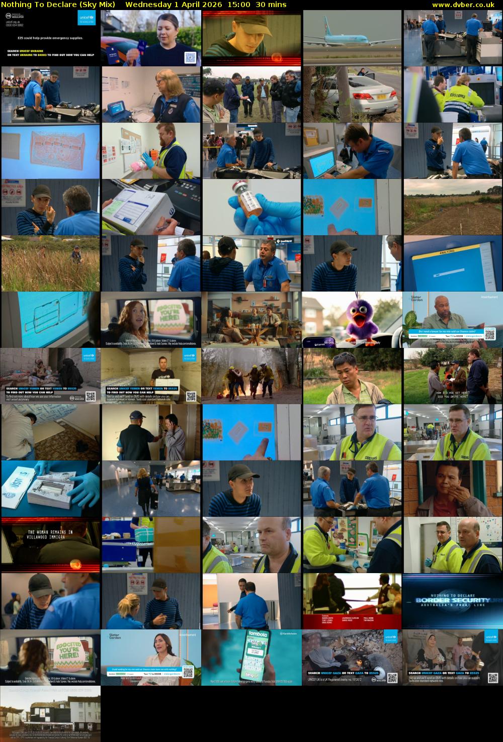 Nothing To Declare (Sky Mix) Wednesday 1 April 2026 15:00 - 15:30