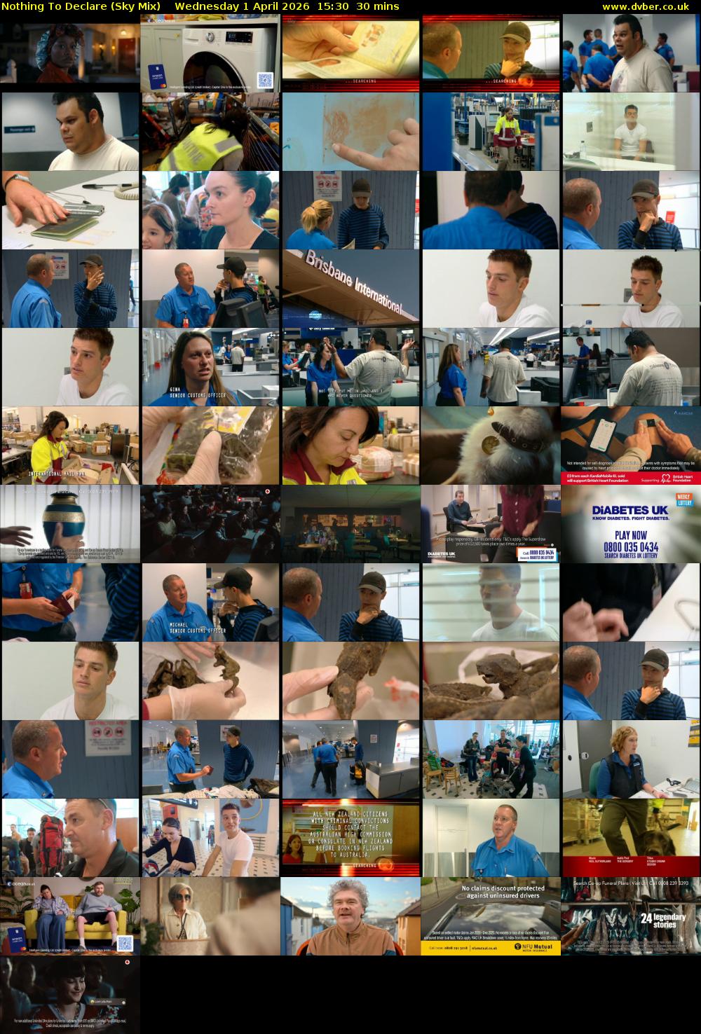 Nothing To Declare (Sky Mix) Wednesday 1 April 2026 15:30 - 16:00