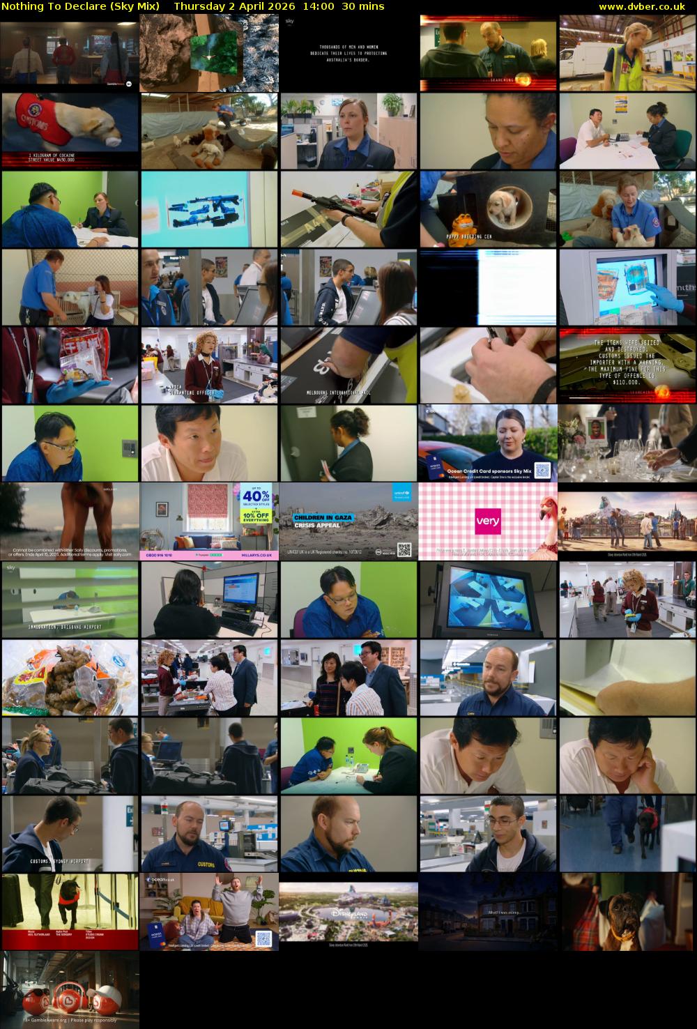 Nothing To Declare (Sky Mix) Thursday 2 April 2026 14:00 - 14:30