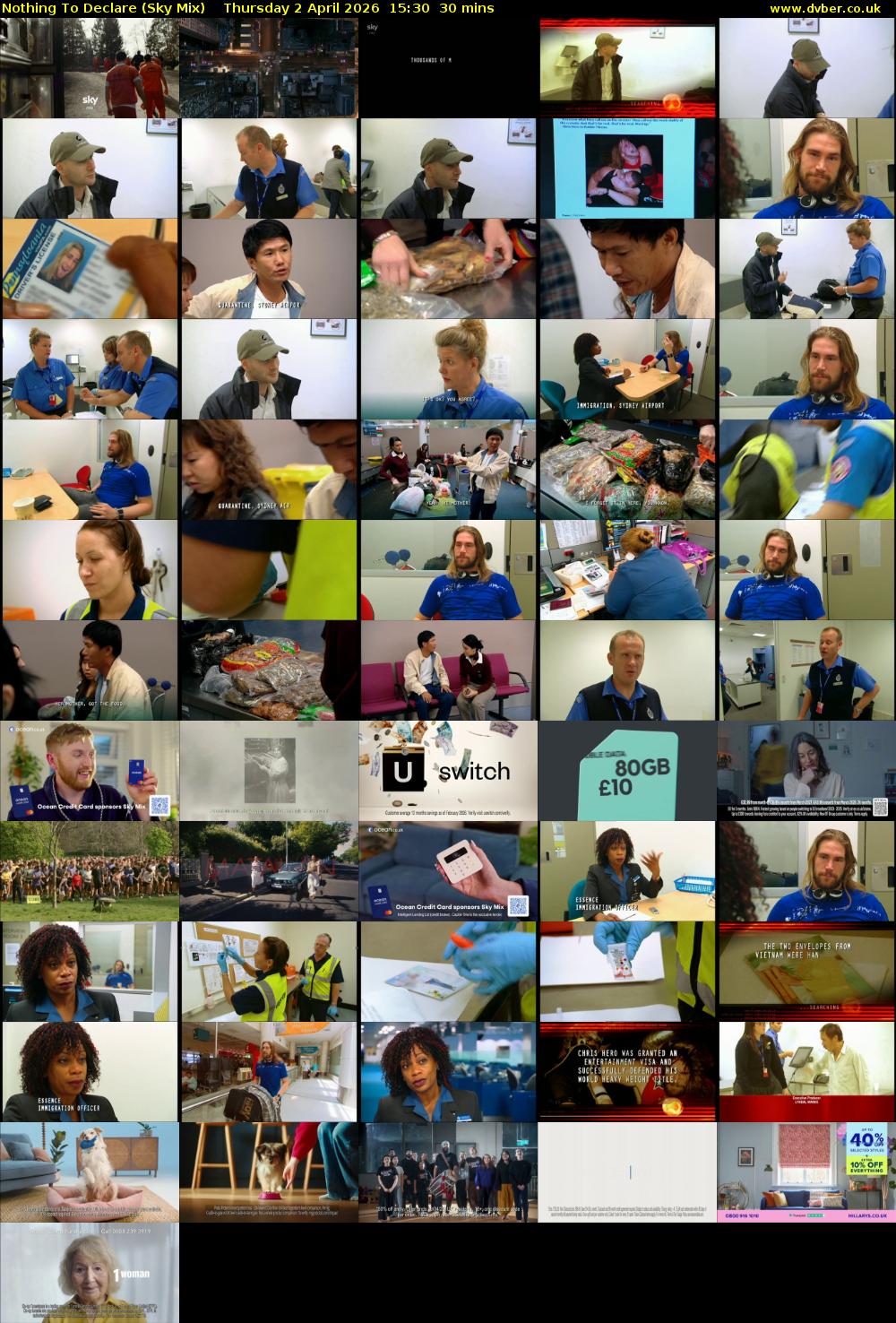 Nothing To Declare (Sky Mix) Thursday 2 April 2026 15:30 - 16:00