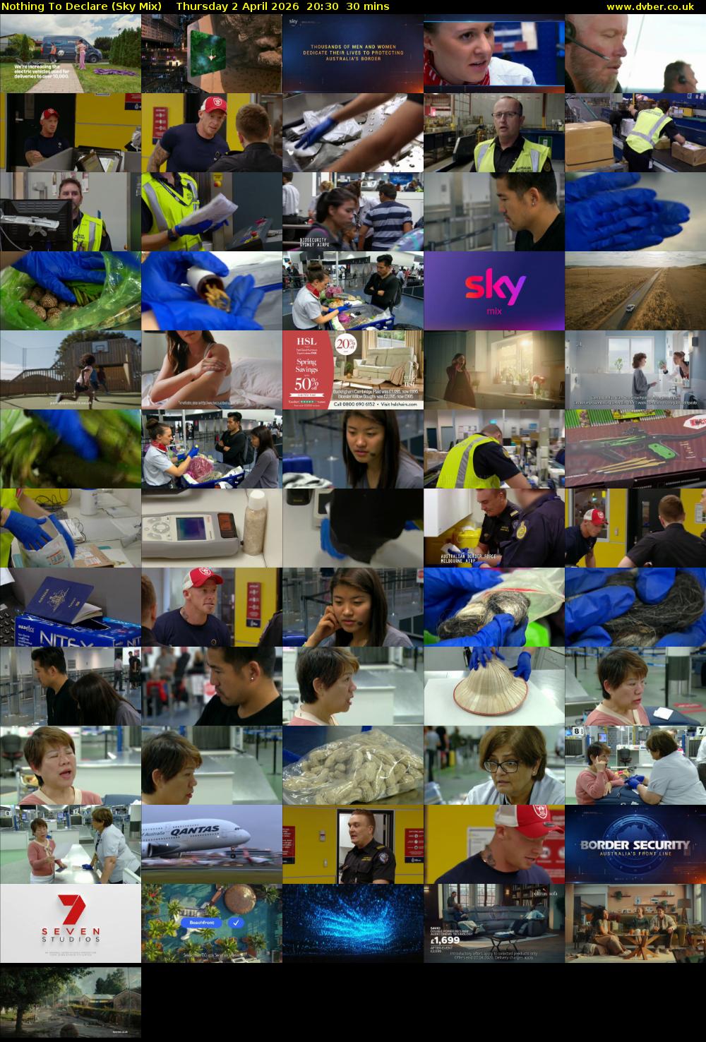 Nothing To Declare (Sky Mix) Thursday 2 April 2026 20:30 - 21:00