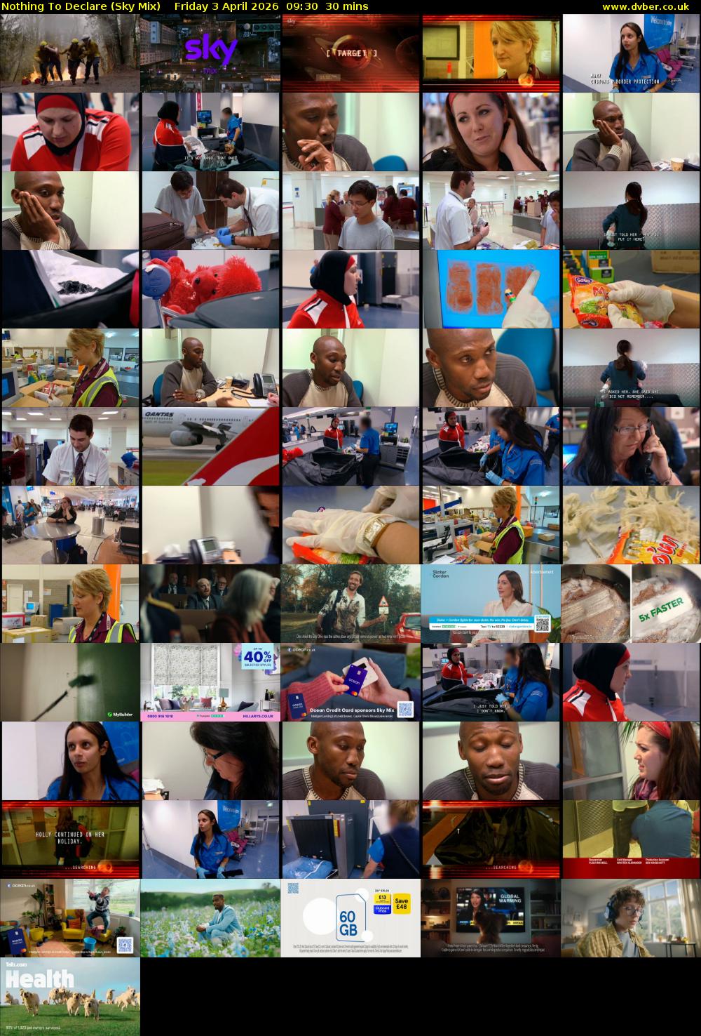 Nothing To Declare (Sky Mix) Friday 3 April 2026 09:30 - 10:00