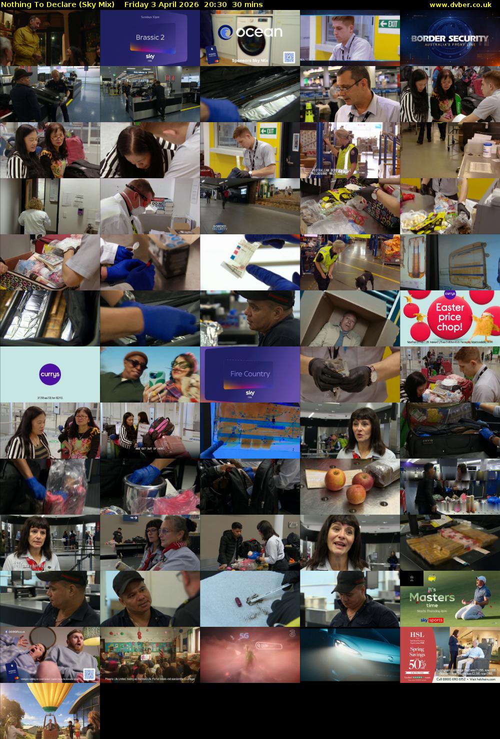 Nothing To Declare (Sky Mix) Friday 3 April 2026 20:30 - 21:00