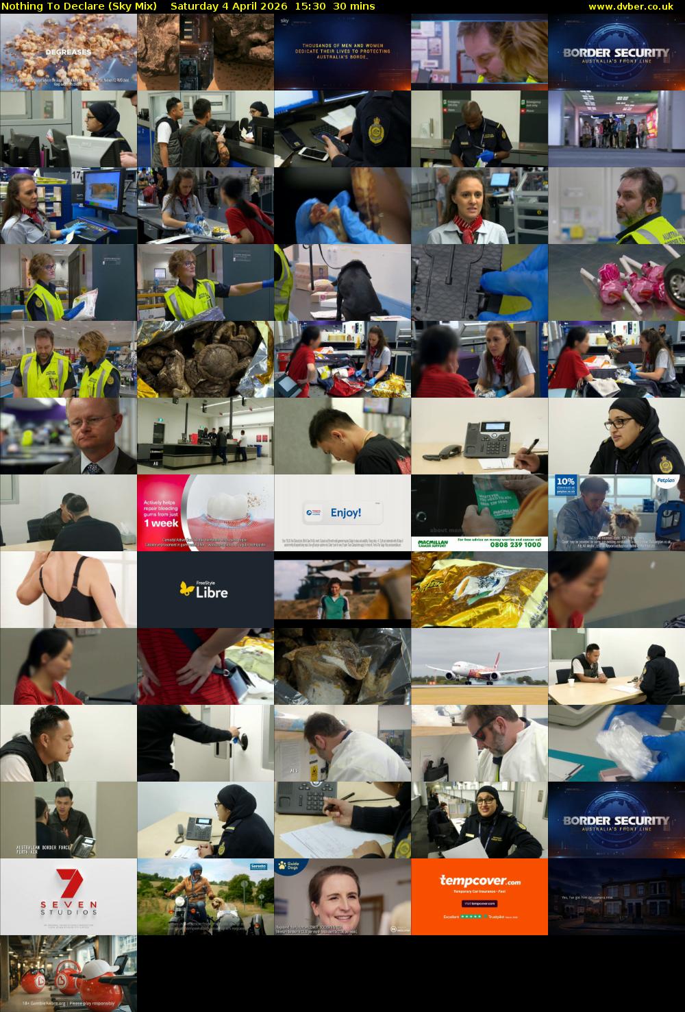 Nothing To Declare (Sky Mix) Saturday 4 April 2026 15:30 - 16:00