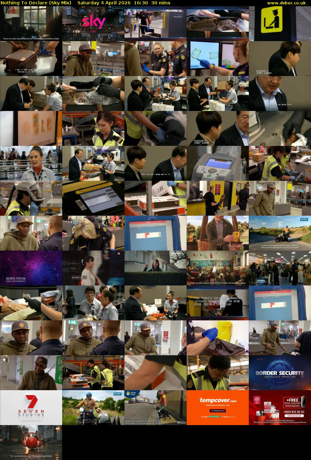 Nothing To Declare (Sky Mix) Saturday 4 April 2026 16:30 - 17:00