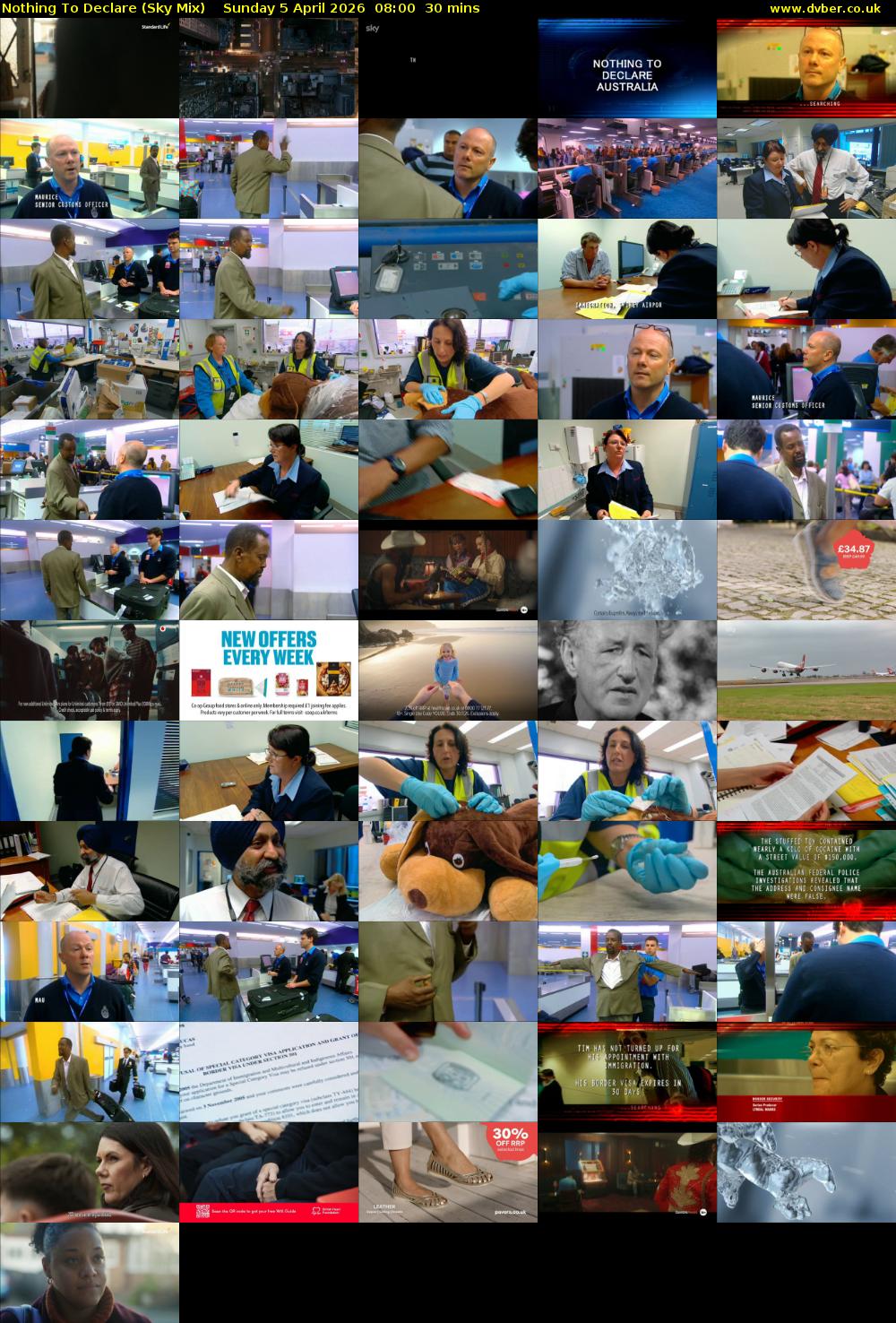 Nothing To Declare (Sky Mix) Sunday 5 April 2026 08:00 - 08:30