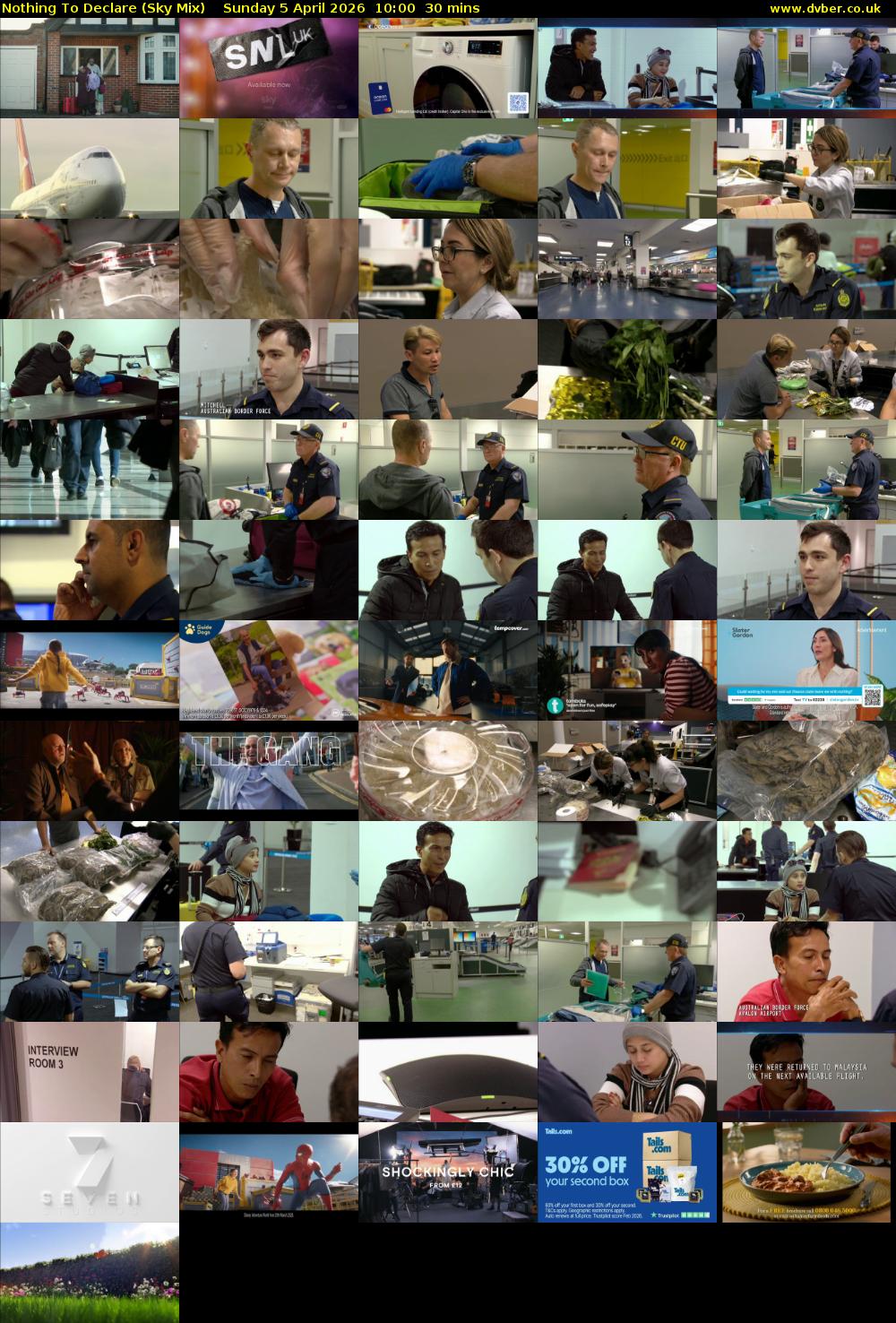 Nothing To Declare (Sky Mix) Sunday 5 April 2026 10:00 - 10:30