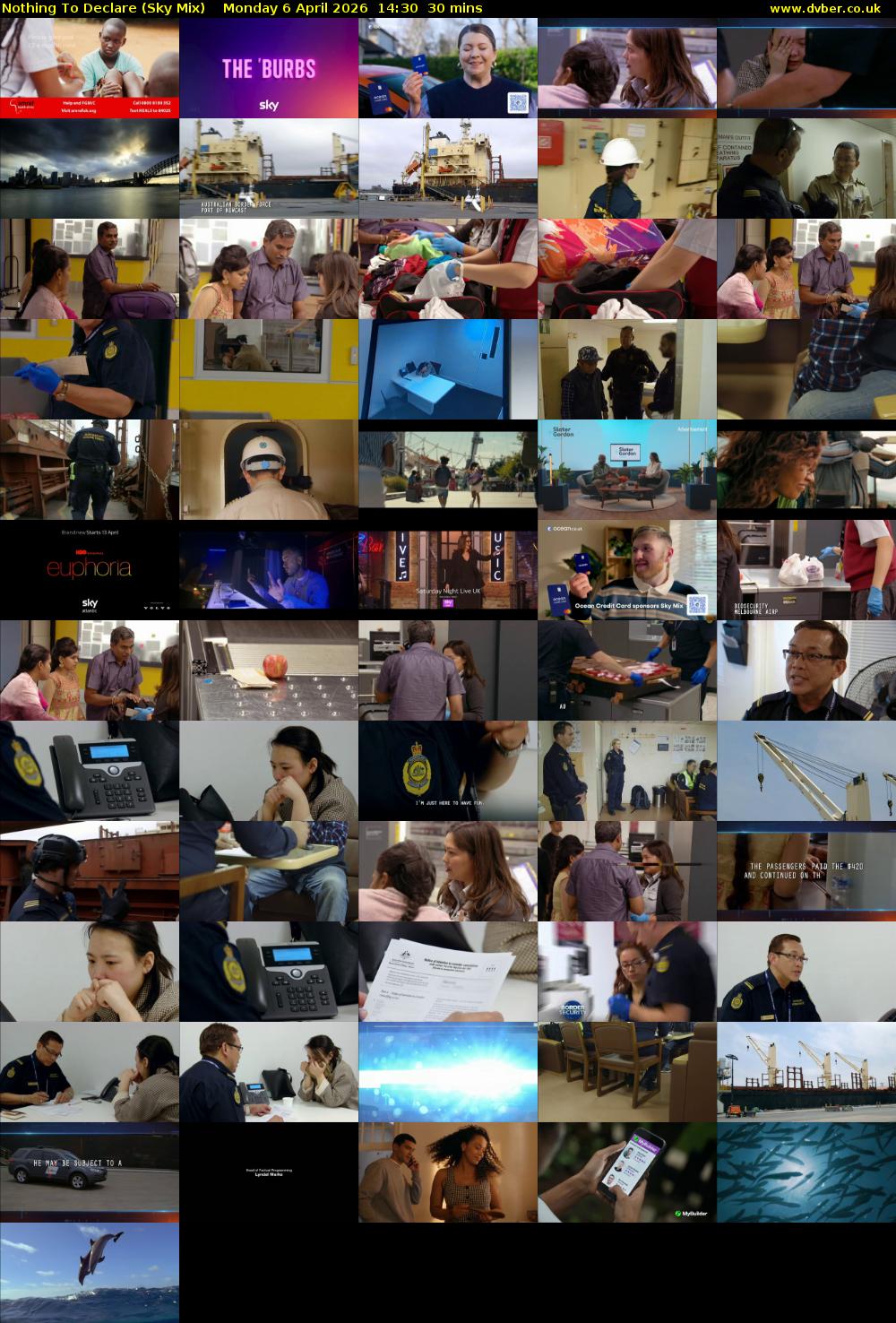 Nothing To Declare (Sky Mix) Monday 6 April 2026 14:30 - 15:00