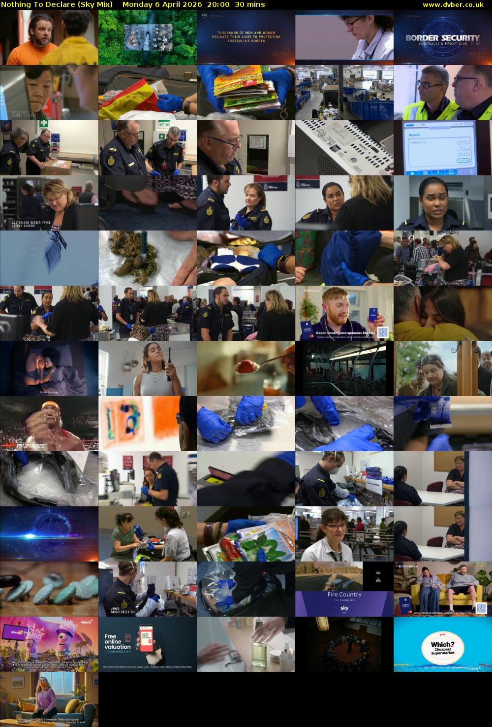 Nothing To Declare (Sky Mix) Monday 6 April 2026 20:00 - 20:30