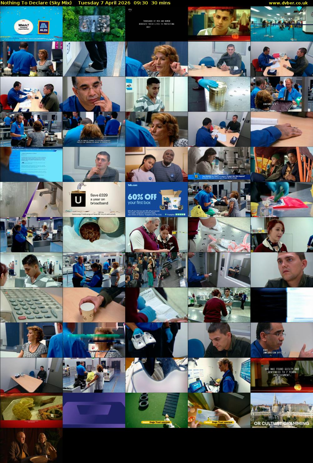 Nothing To Declare (Sky Mix) Tuesday 7 April 2026 09:30 - 10:00