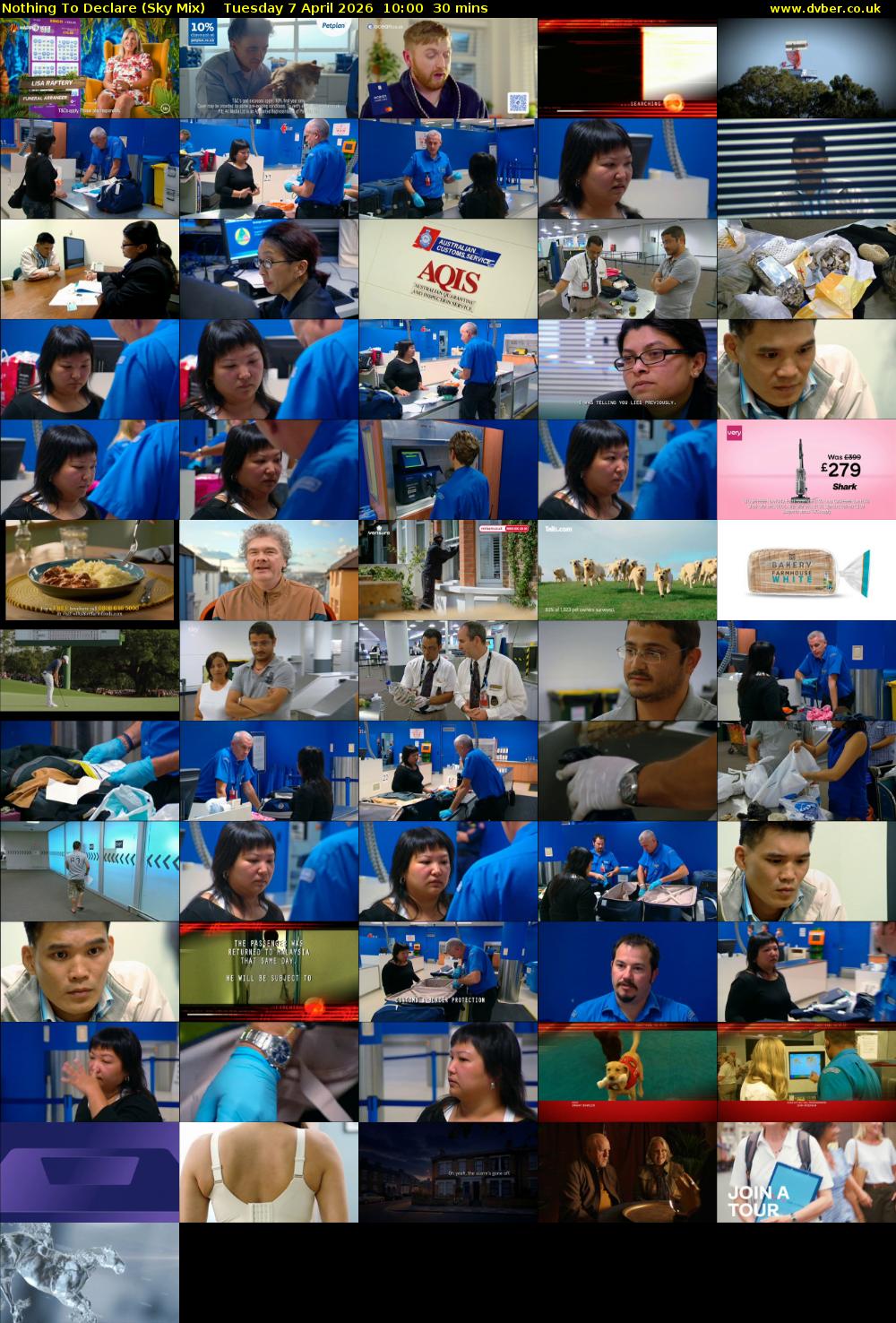 Nothing To Declare (Sky Mix) Tuesday 7 April 2026 10:00 - 10:30