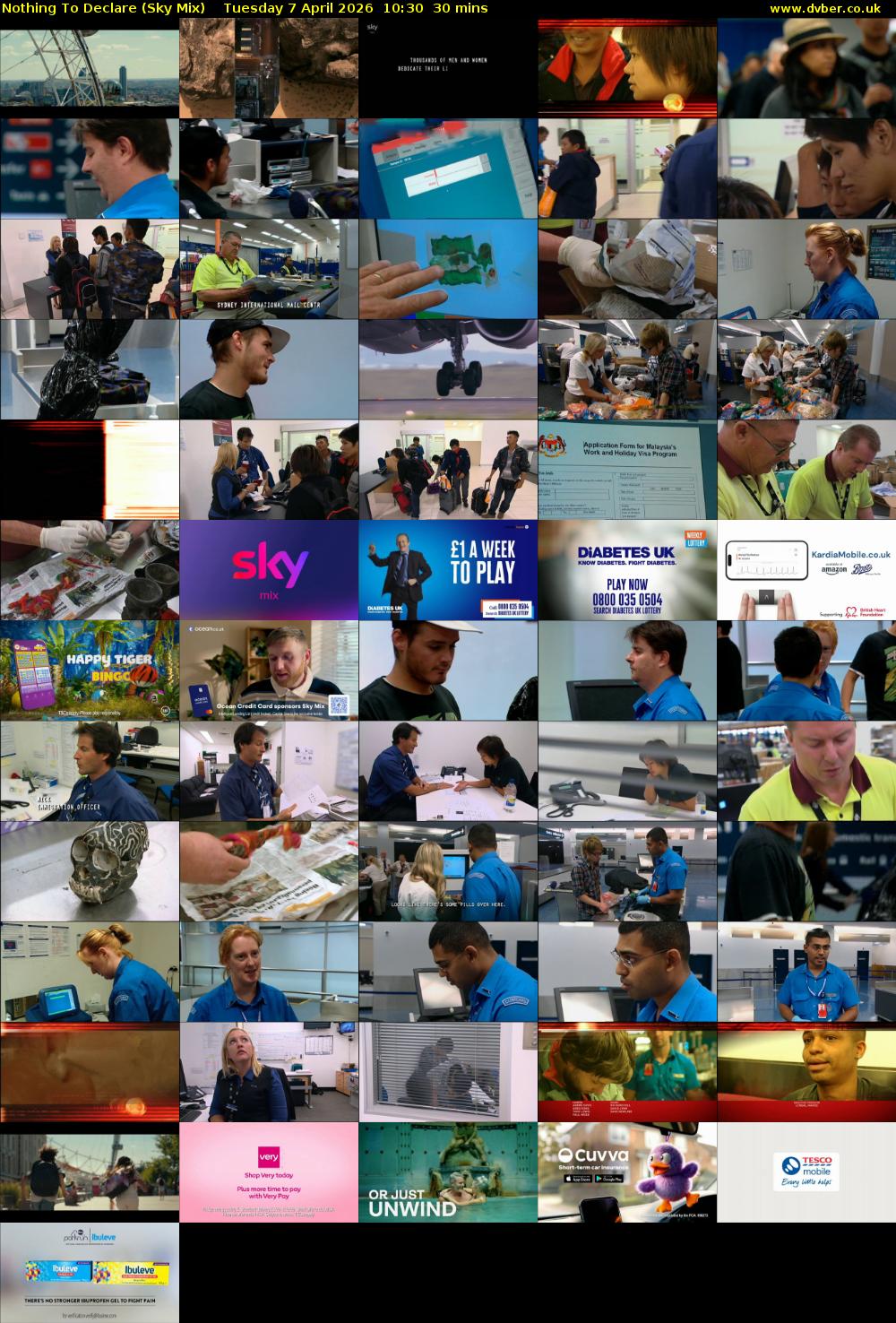 Nothing To Declare (Sky Mix) Tuesday 7 April 2026 10:30 - 11:00