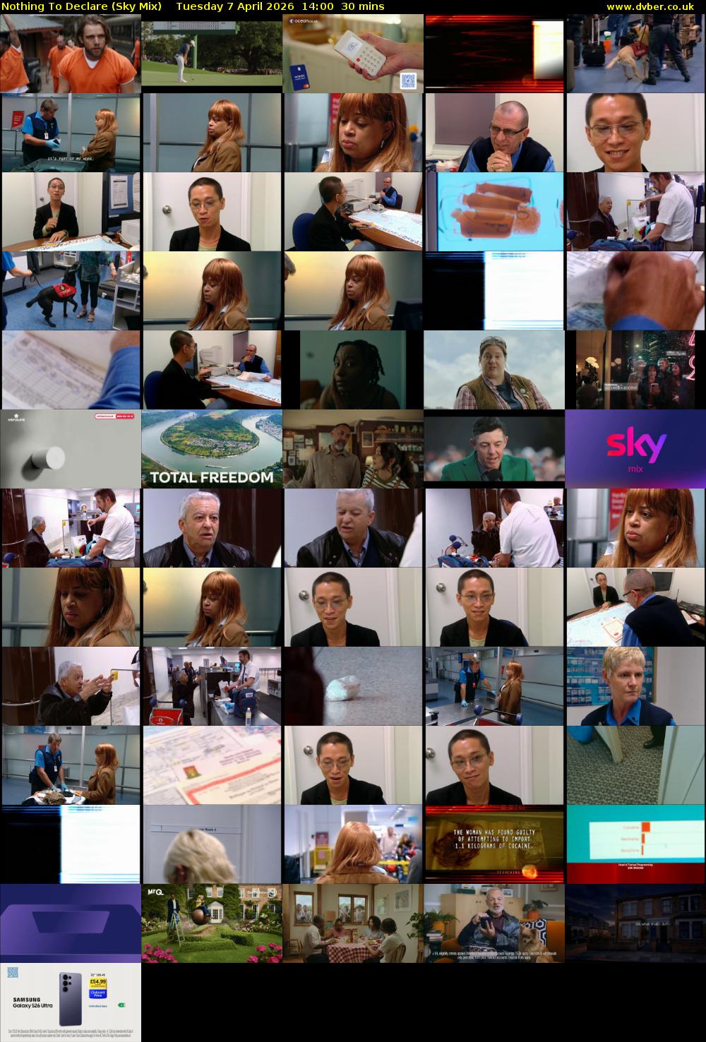 Nothing To Declare (Sky Mix) Tuesday 7 April 2026 14:00 - 14:30