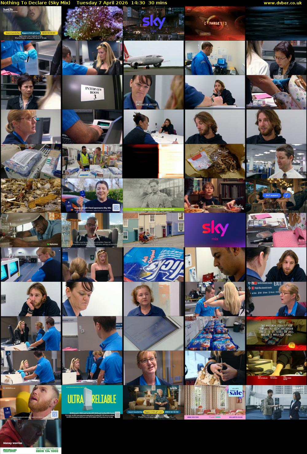 Nothing To Declare (Sky Mix) Tuesday 7 April 2026 14:30 - 15:00