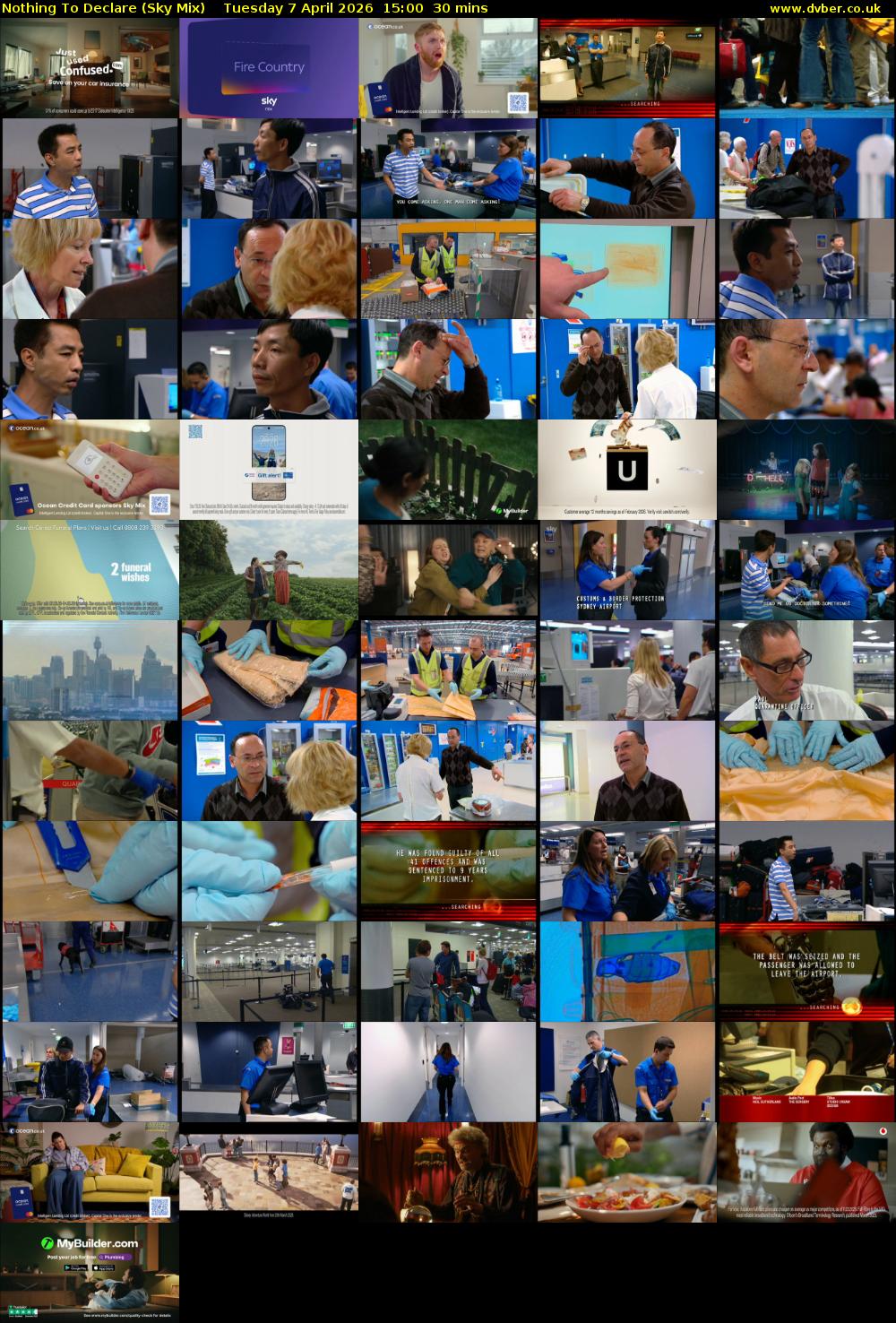 Nothing To Declare (Sky Mix) Tuesday 7 April 2026 15:00 - 15:30