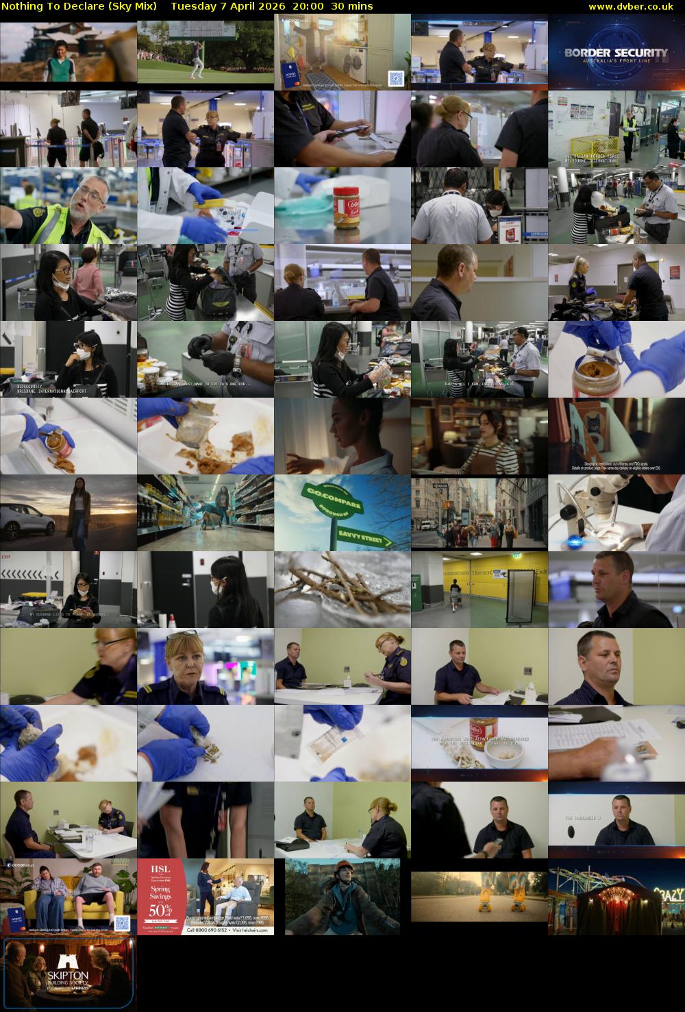 Nothing To Declare (Sky Mix) Tuesday 7 April 2026 20:00 - 20:30