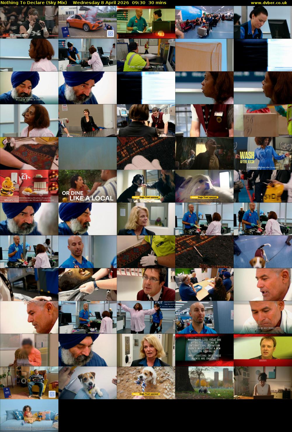 Nothing To Declare (Sky Mix) Wednesday 8 April 2026 09:30 - 10:00