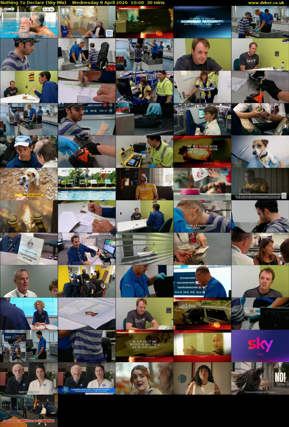 Nothing To Declare (Sky Mix) Wednesday 8 April 2026 10:00 - 10:30