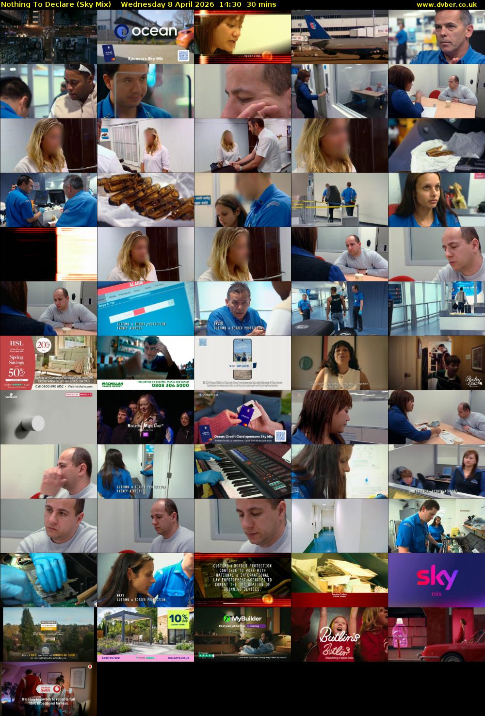 Nothing To Declare (Sky Mix) Wednesday 8 April 2026 14:30 - 15:00