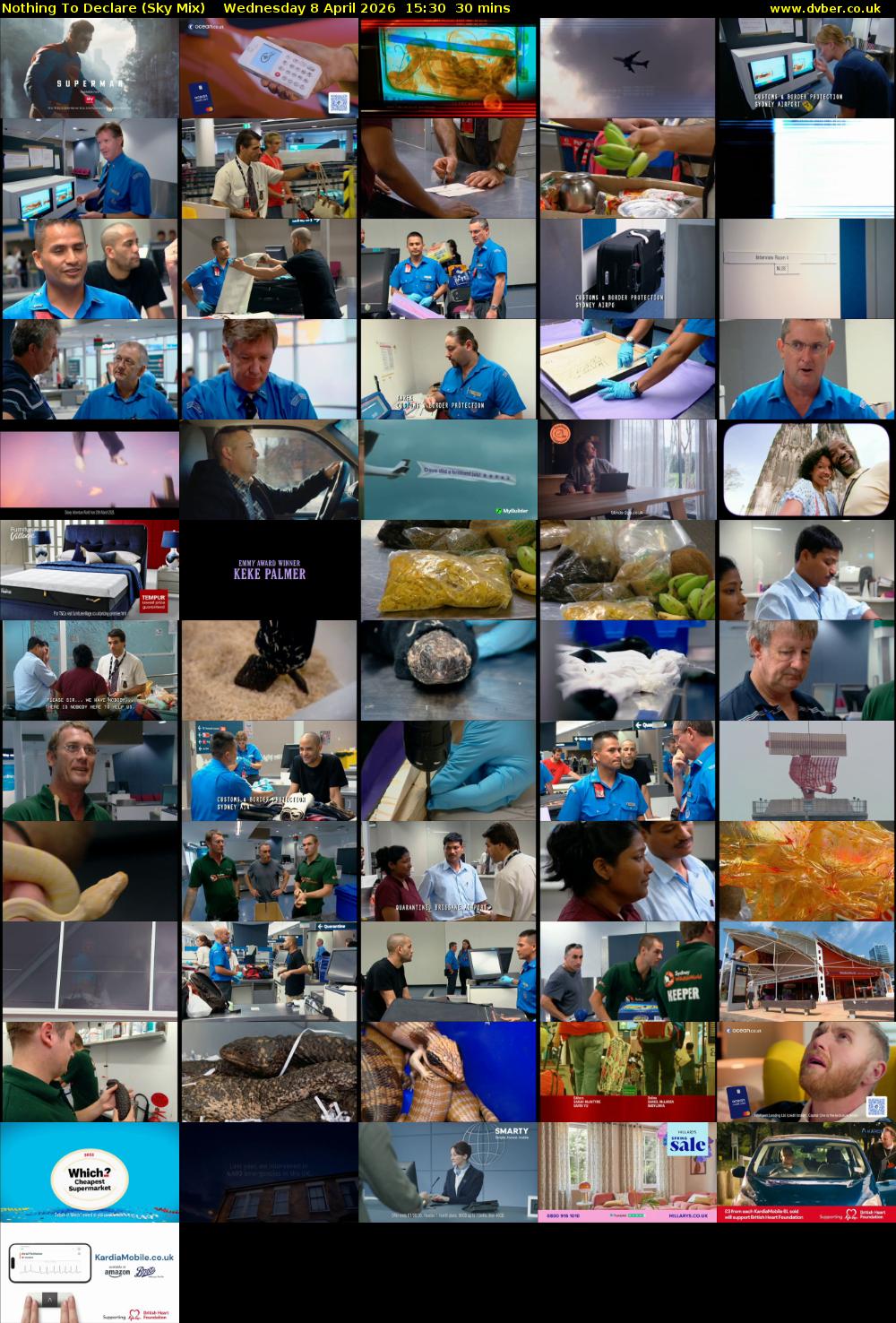 Nothing To Declare (Sky Mix) Wednesday 8 April 2026 15:30 - 16:00