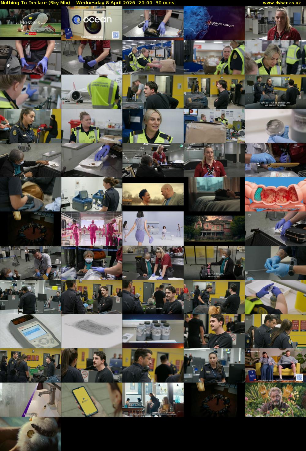 Nothing To Declare (Sky Mix) Wednesday 8 April 2026 20:00 - 20:30