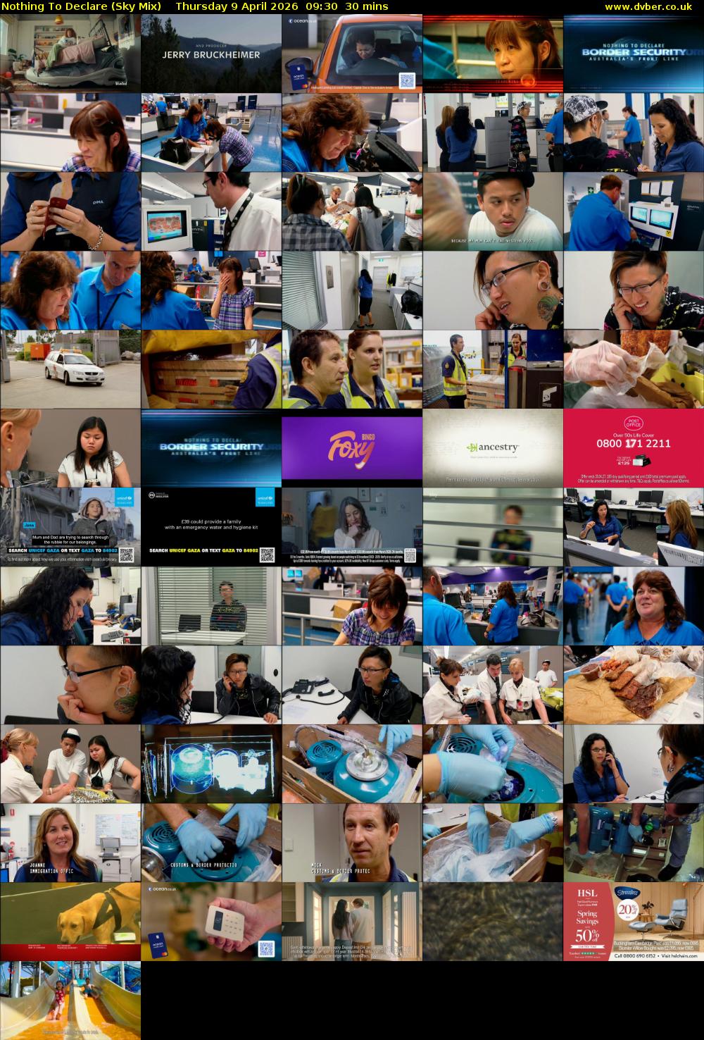 Nothing To Declare (Sky Mix) Thursday 9 April 2026 09:30 - 10:00