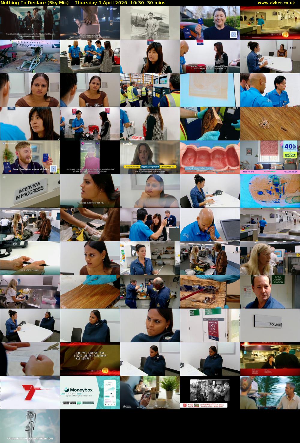 Nothing To Declare (Sky Mix) Thursday 9 April 2026 10:30 - 11:00