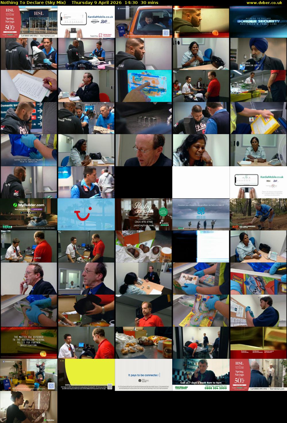 Nothing To Declare (Sky Mix) Thursday 9 April 2026 14:30 - 15:00