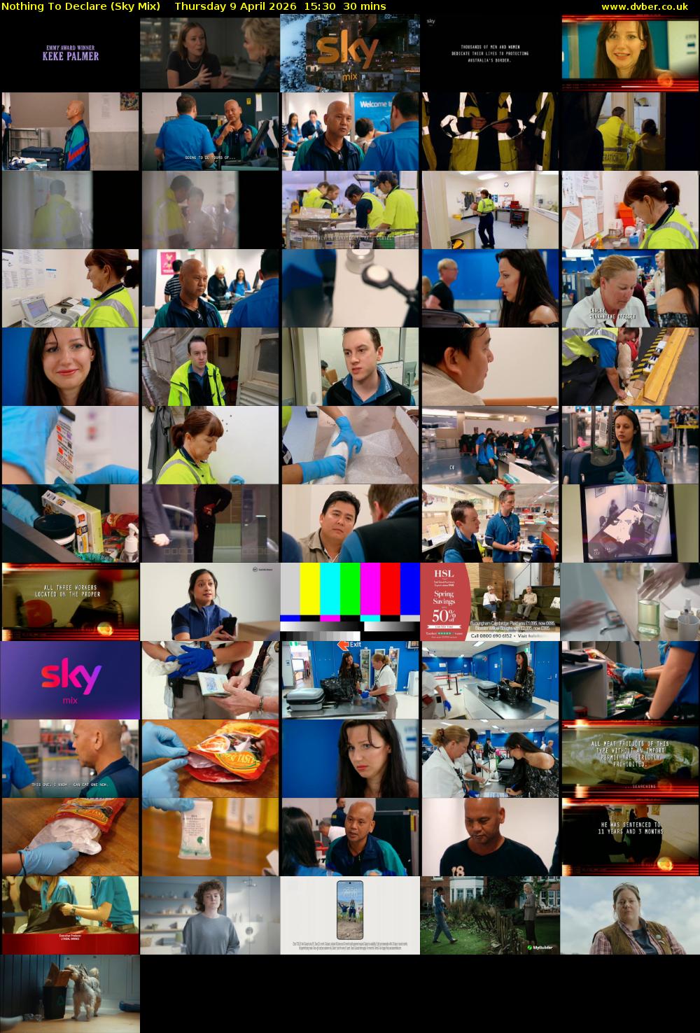 Nothing To Declare (Sky Mix) Thursday 9 April 2026 15:30 - 16:00