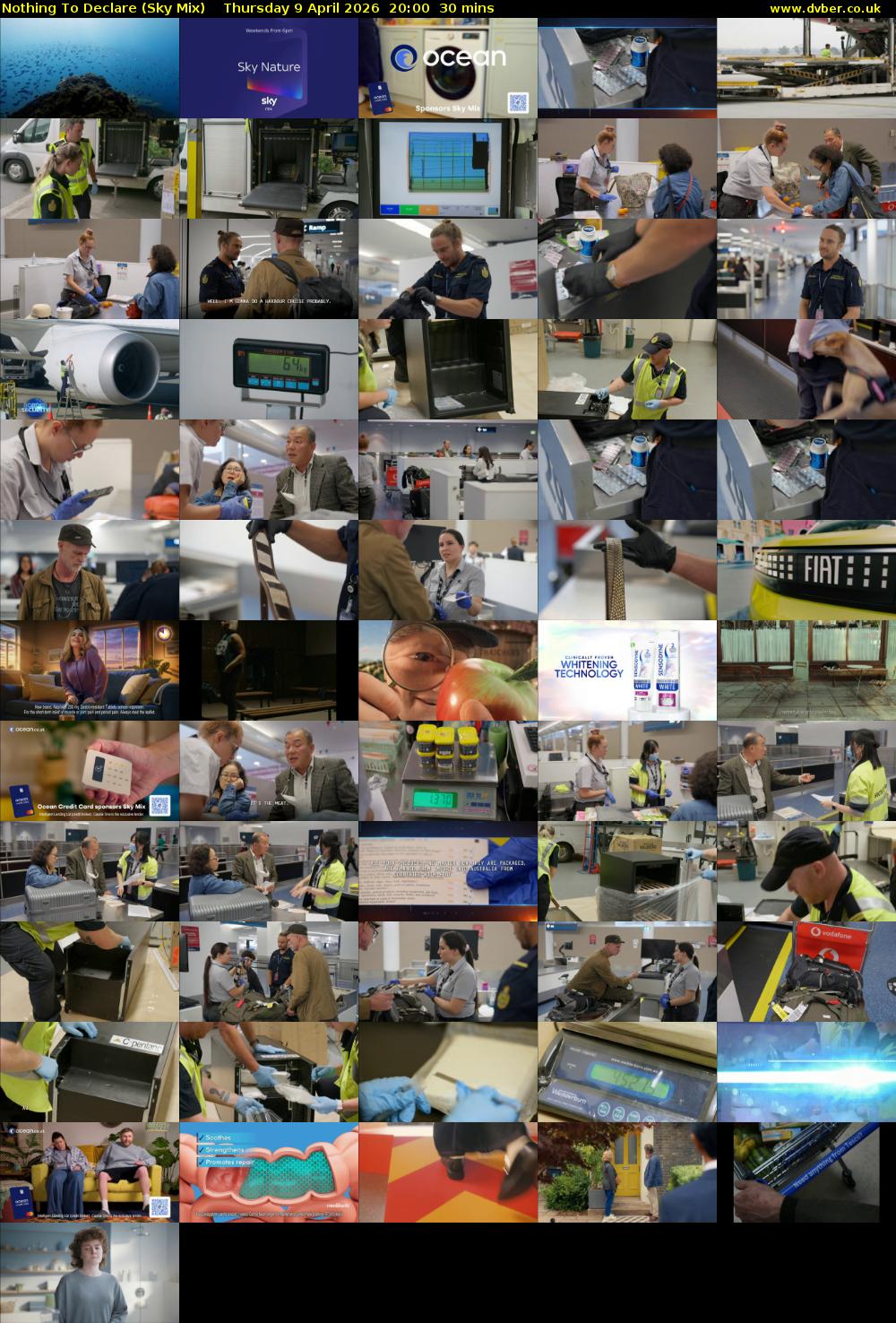 Nothing To Declare (Sky Mix) Thursday 9 April 2026 20:00 - 20:30